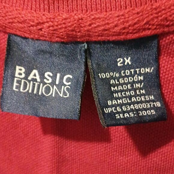 Basic Edition Red Short Sleeve Shirt - Picture 2 of 4
